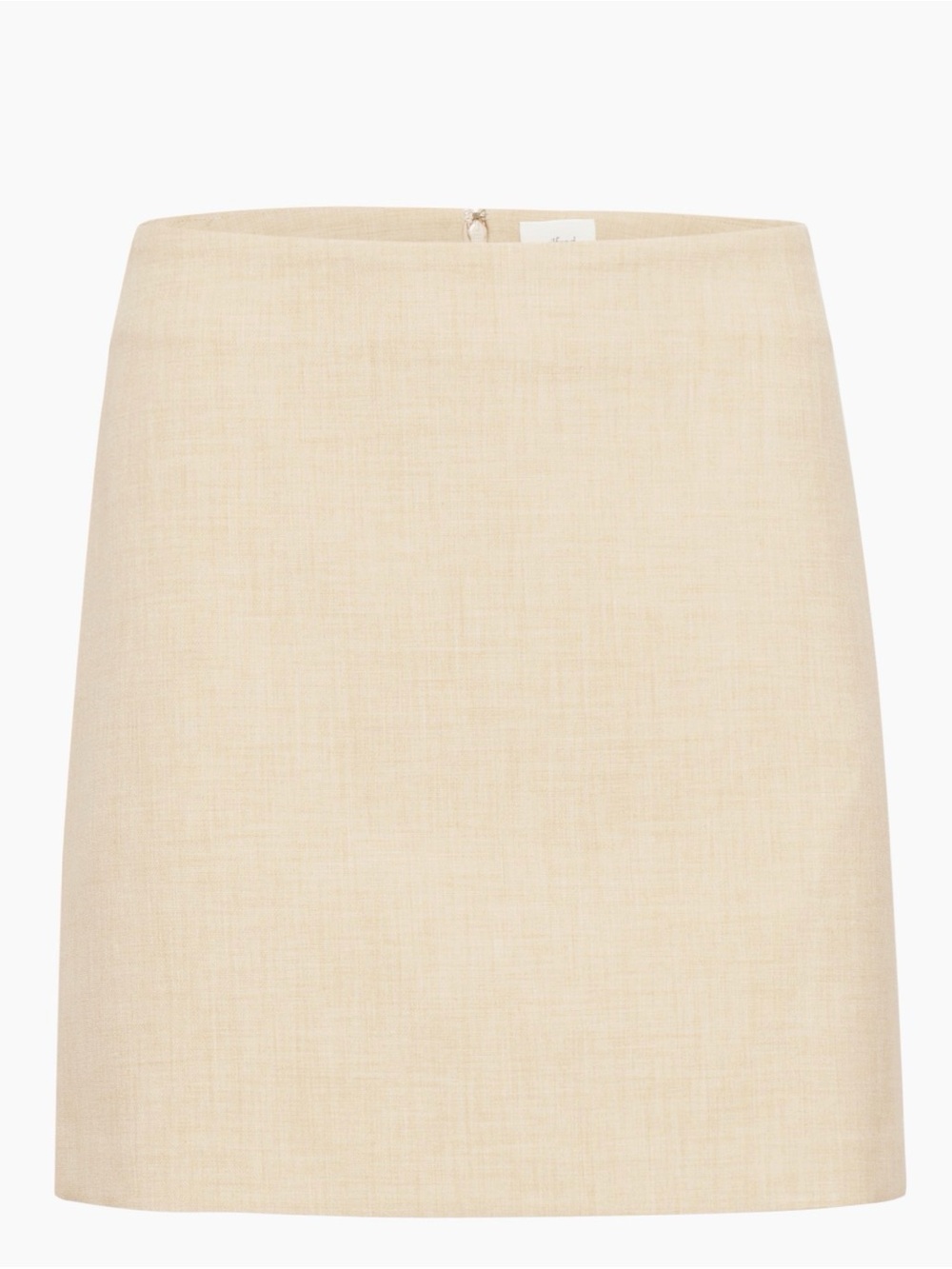 Classic Mini Skirt in Heather Oat Beige